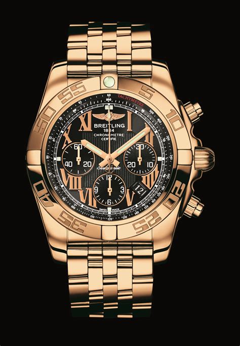 breitling chronomat solid rose gold watch|Breitling Chronomat 44 rose gold.